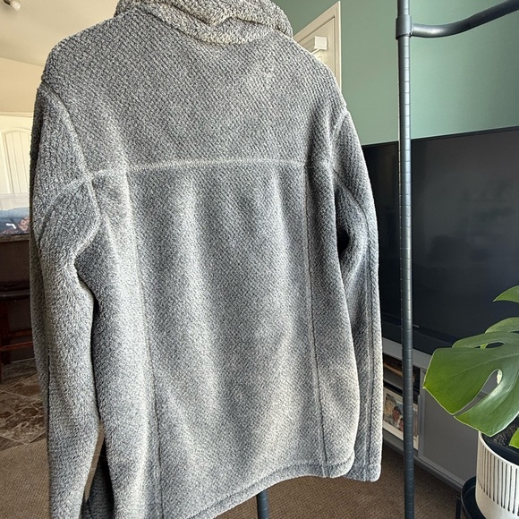 Patagonia Gray Fleece with Purple Trim - Picture 2 of 3